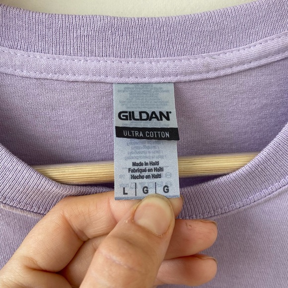 GILDAN • The Green Parrot Bar, Key West FL Purple Crew neck T-shirt size large - Picture 3 of 14